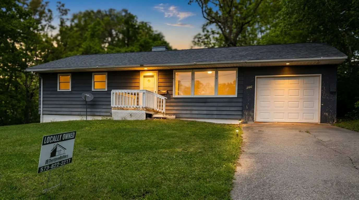 Custom home built by JB Thompson Builders in northeast Missouri